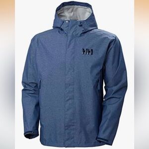 Helly Hansen Nari Men's Navy Hooded Raincoat